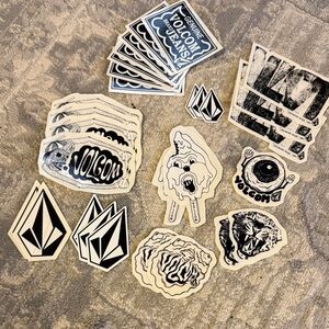 Volcom Black and White Sticker Collection 28 total